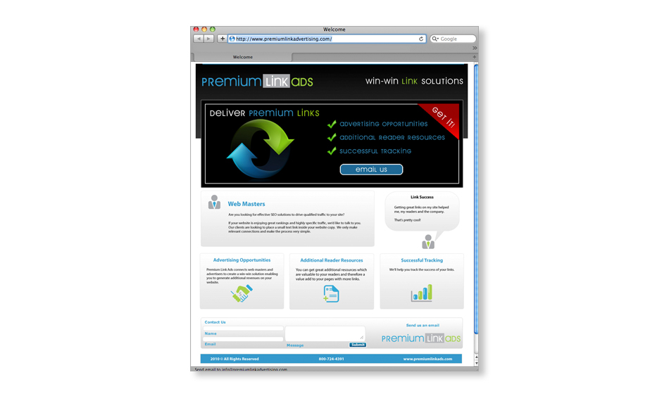 Premium Link Advertising Website