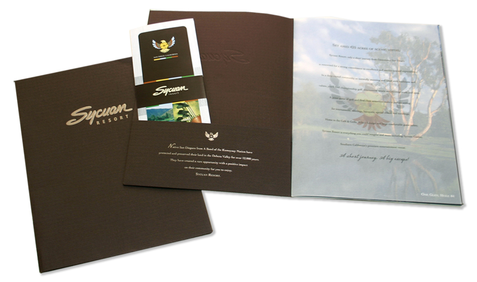 Sycuan Resort Presentation Sales Kit and Rack Brochure