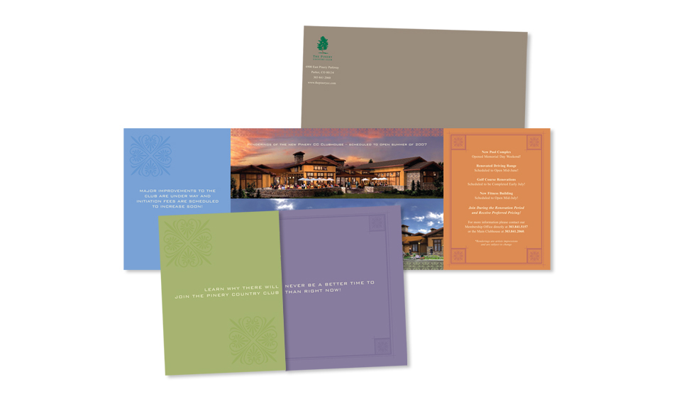 Country Club Direct Mail Design San Diego